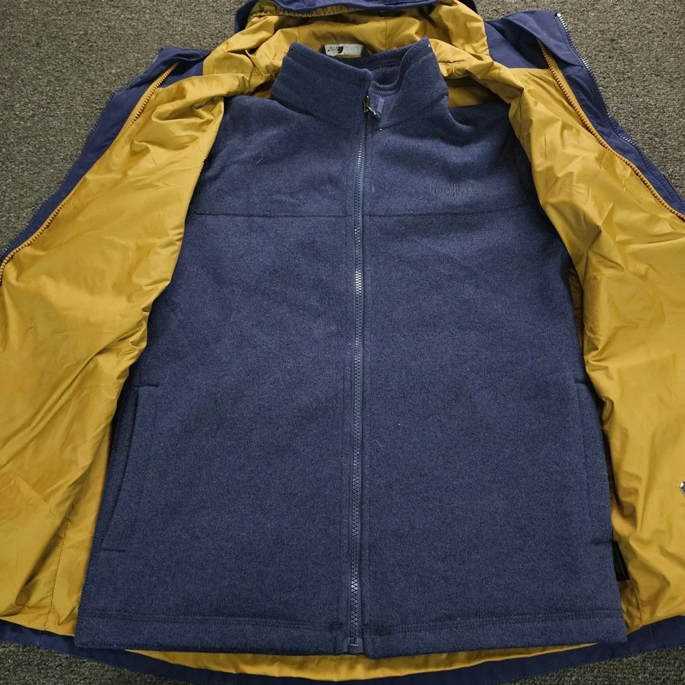 The‎ North Face Boys Large 14/16 DryVent 3-in-1 Triclimate Jacket Blue Fleece
